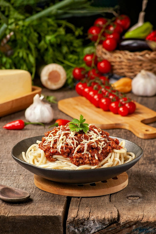 15-Minute Bolognese Spaghetti by Liana Kamel