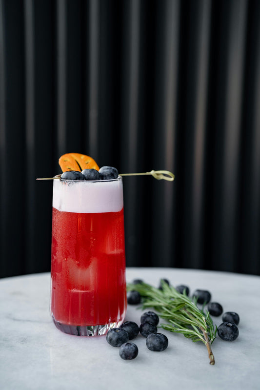 Blueberry Citrus Fizz with Rosemary
