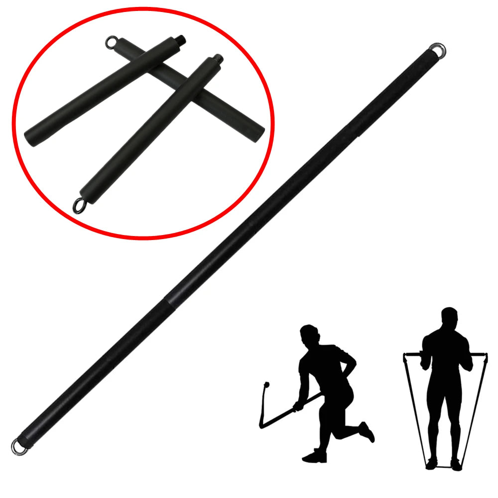 YUNEXA Widerstandsstangen- und -bänder-Set – Vielseitiges Fitnessgerät für Zuhause und unterwegs mit mehreren Varianten für Krafttraining – Pilates, Crossfit, Yoga, Bodybuilding