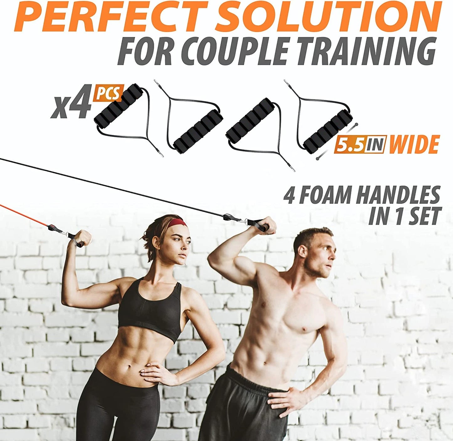 YUNEXA Widerstandsstangen- und -bänder-Set – Vielseitiges Fitnessgerät für Zuhause und unterwegs mit mehreren Varianten für Krafttraining – Pilates, Crossfit, Yoga, Bodybuilding