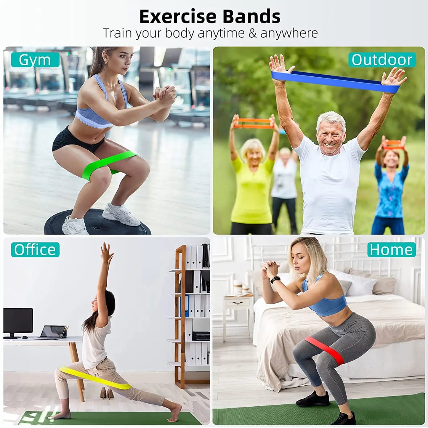 YUNEXA Widerstandsstangen- und -bänder-Set – Vielseitiges Fitnessgerät für Zuhause und unterwegs mit mehreren Varianten für Krafttraining – Pilates, Crossfit, Yoga, Bodybuilding