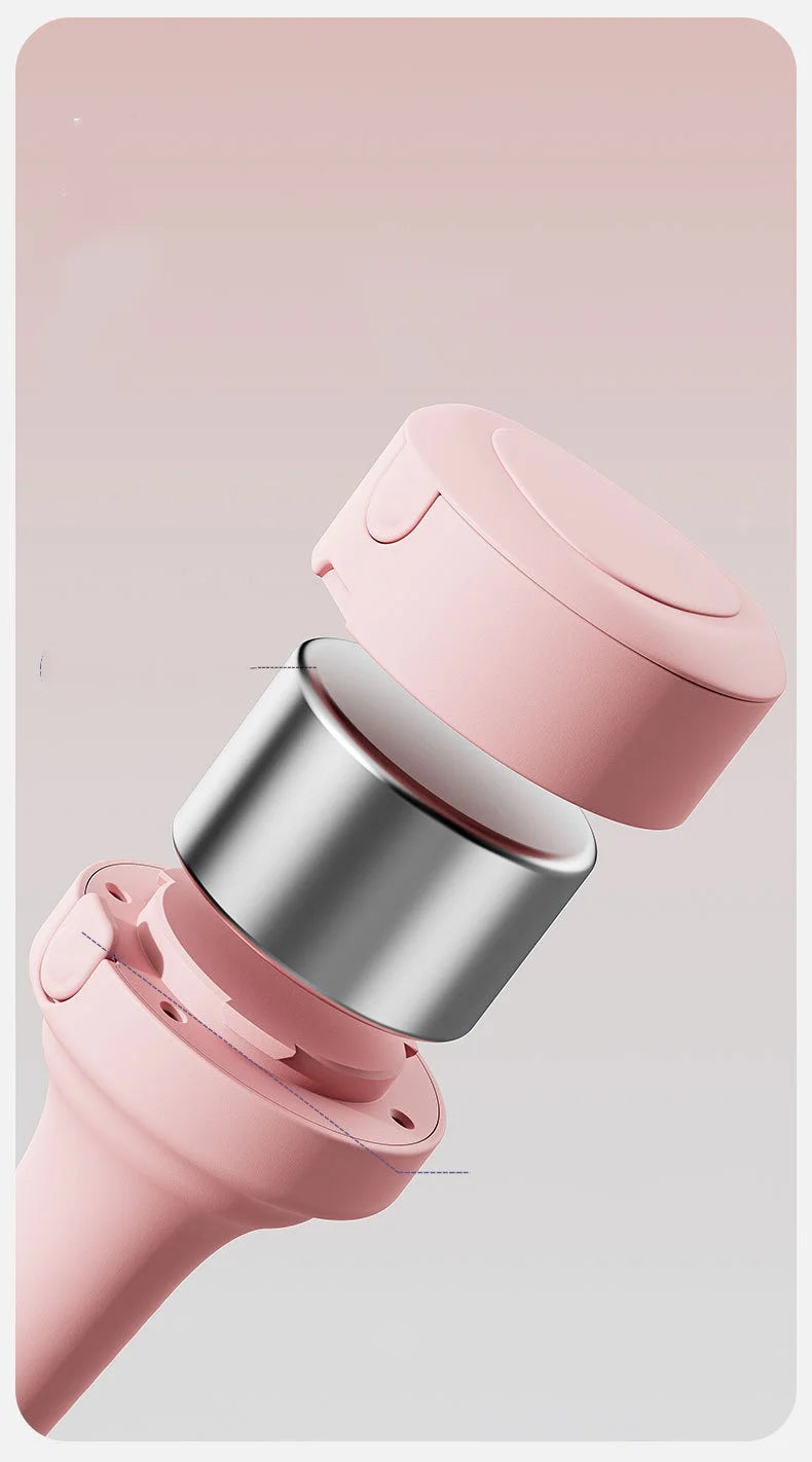 YUNEXA Adjustable Dumbbells for men and women with rubber grip handle and sleek electroplated finish.