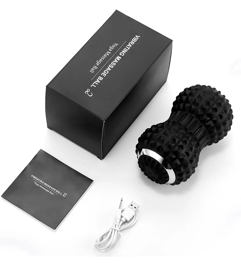 YUNEXA Electric Massage Ball with four vibration frequencies for targeted muscle relaxation and pain relief.