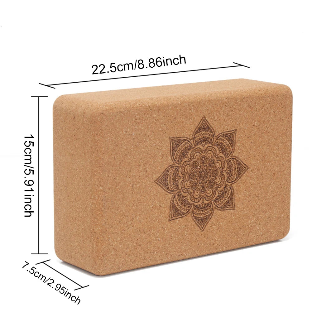 YUNEXA Cork Yoga Block