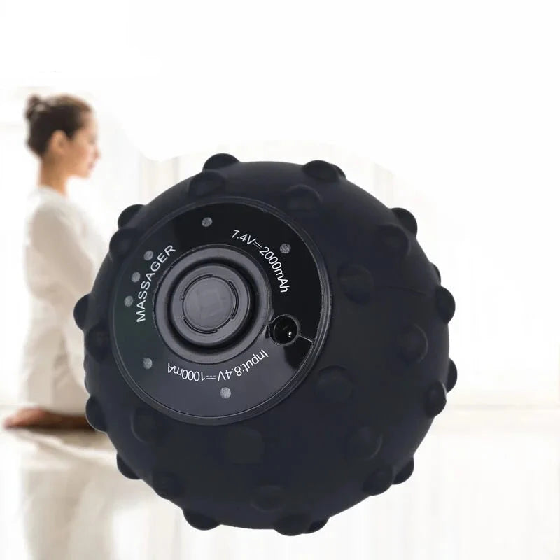 YUNEXA Electric Massage Ball with four vibration frequencies for targeted muscle relaxation and pain relief.