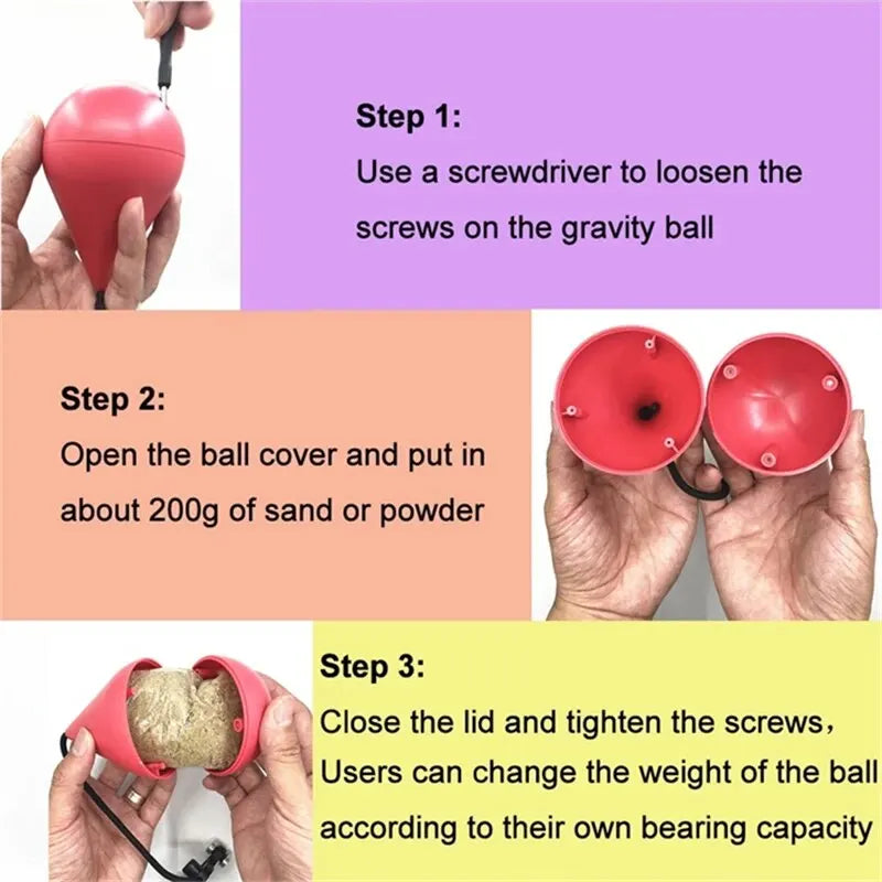 How to fill the weighted ball for the YUNEXA Smart Circle Hoop with sand or powder.