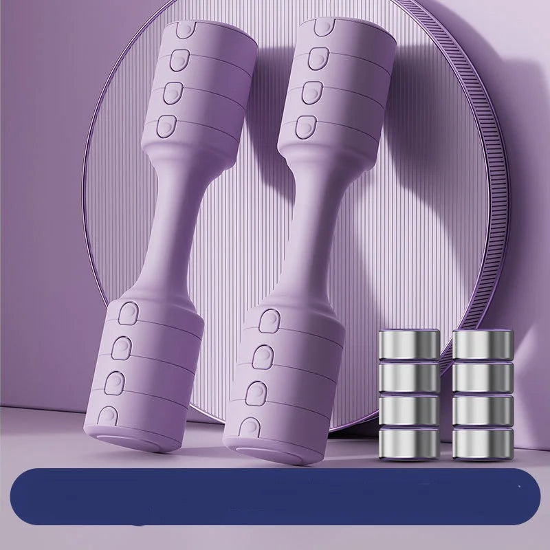 YUNEXA Adjustable Dumbbells for men and women with rubber grip handle and sleek electroplated finish.