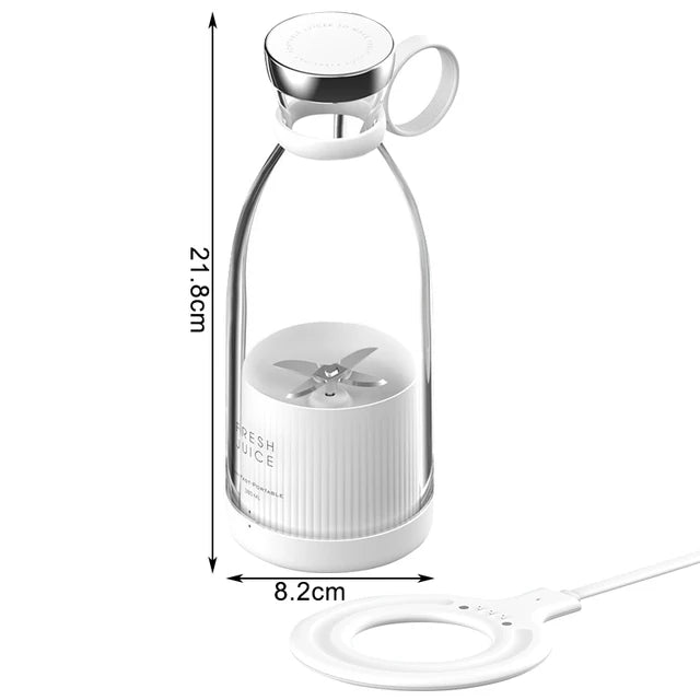 YUNEXA 350ML Elektrischer Entsafter – Frischer Saft jederzeit und überall