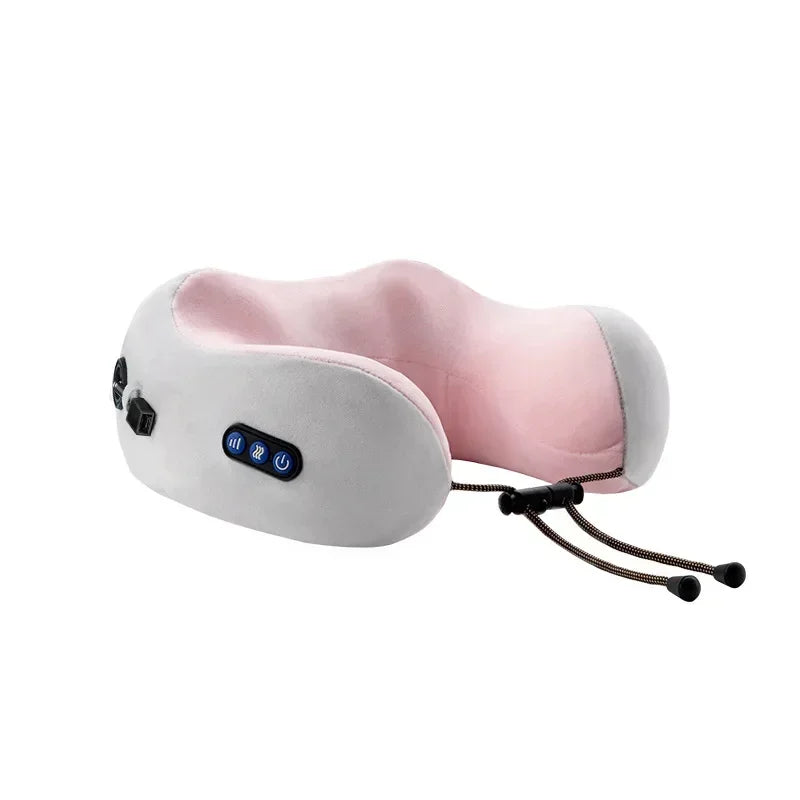 YUNEXA U-Shaped Rechargeable Neck Massager Pillow – Portable Shoulder and Cervical Massager for Relaxation and Comfort