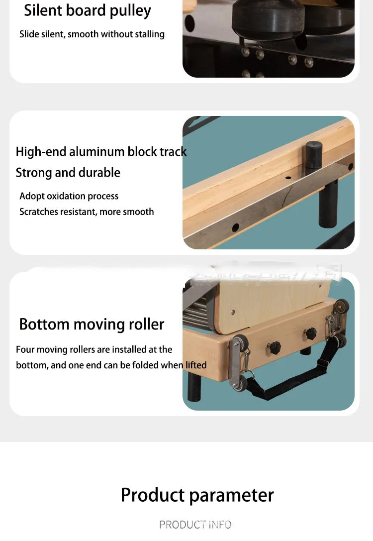 Elevate Your Pilates Training with YUNEXA Foldable Pilates Reformer Machine