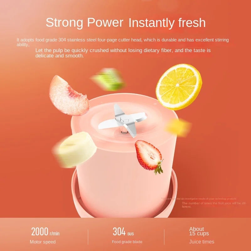 YUNEXA 450ML Electric Juicer – Fresh Juice Anywhere, Anytime