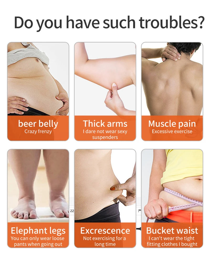 YUNEXA EMS Bauch- und Ganzkörper-Toning-Gürtel – Einstellbarer Muskelstimulator für Bauch, Rücken, Arme, Oberschenkel und mehr