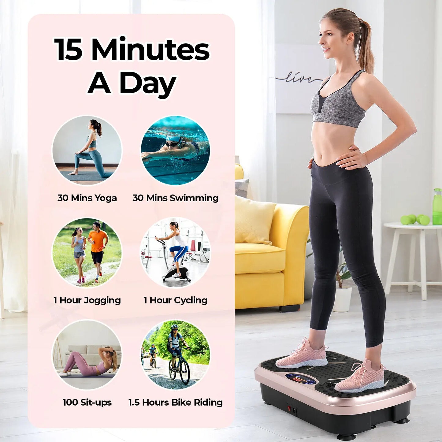YUNEXA Vibrationsplatten-Trainingsgerät