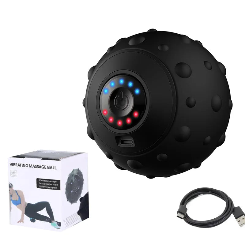 YUNEXA Electric Massage Ball with four vibration frequencies for targeted muscle relaxation and pain relief.