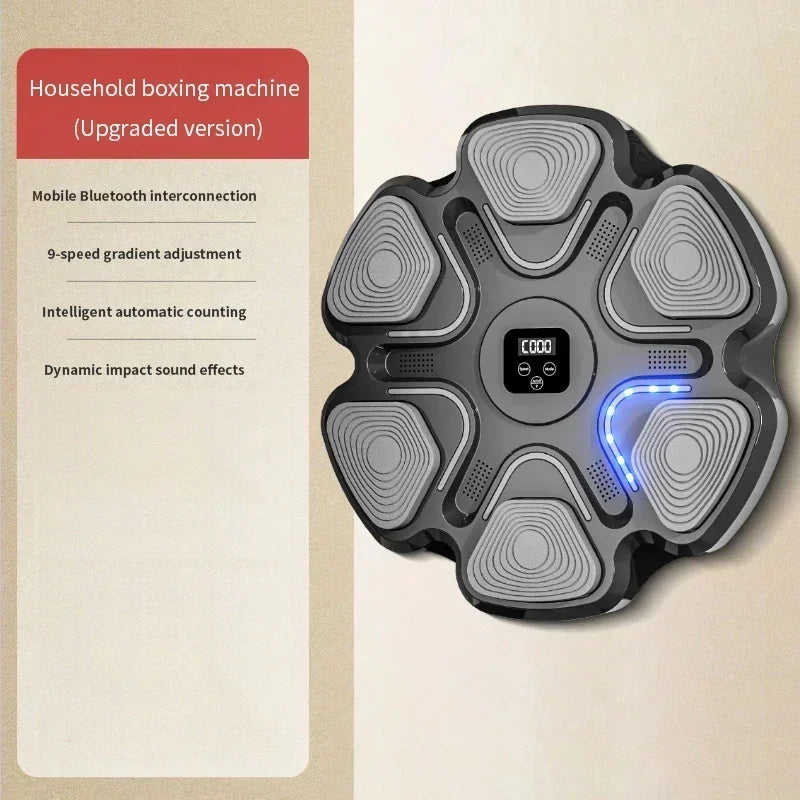YUNEXA Smart Bluetooth Boxing Wall Target – Interaktiver Reflextrainer mit einstellbarer Geschwindigkeit und Musiksynchronisation
