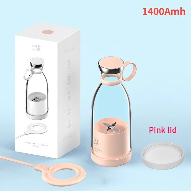 YUNEXA 350ML Elektrischer Entsafter – Frischer Saft jederzeit und überall