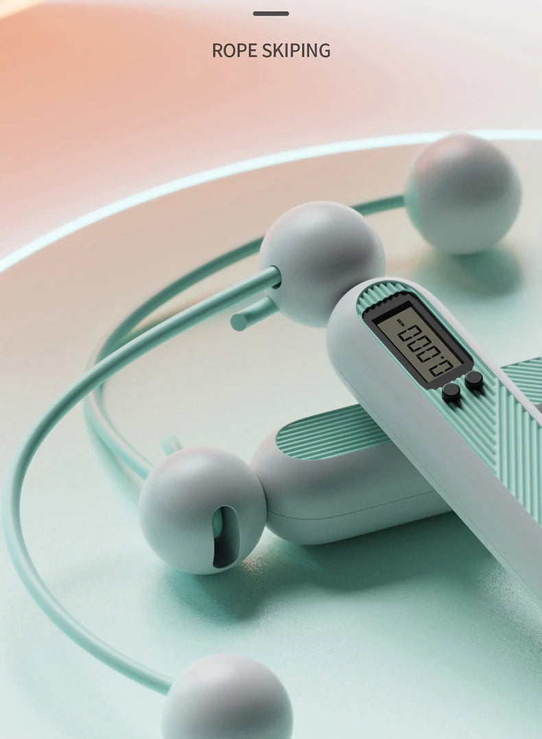 YUNEXA Seilloses und langes Springseil – Elektronisches Springseil mit Zählfunktion für Fitness und Heimtraining