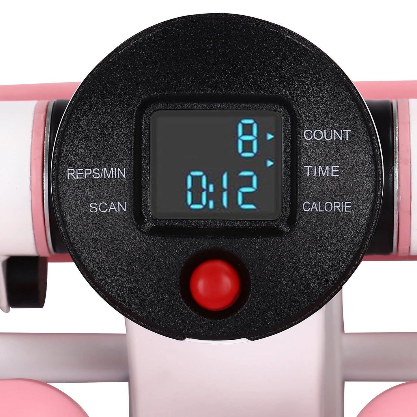 YUNEXA Fitness Stepper with resistance bands, LED display, and ergonomic design for effective home workouts.