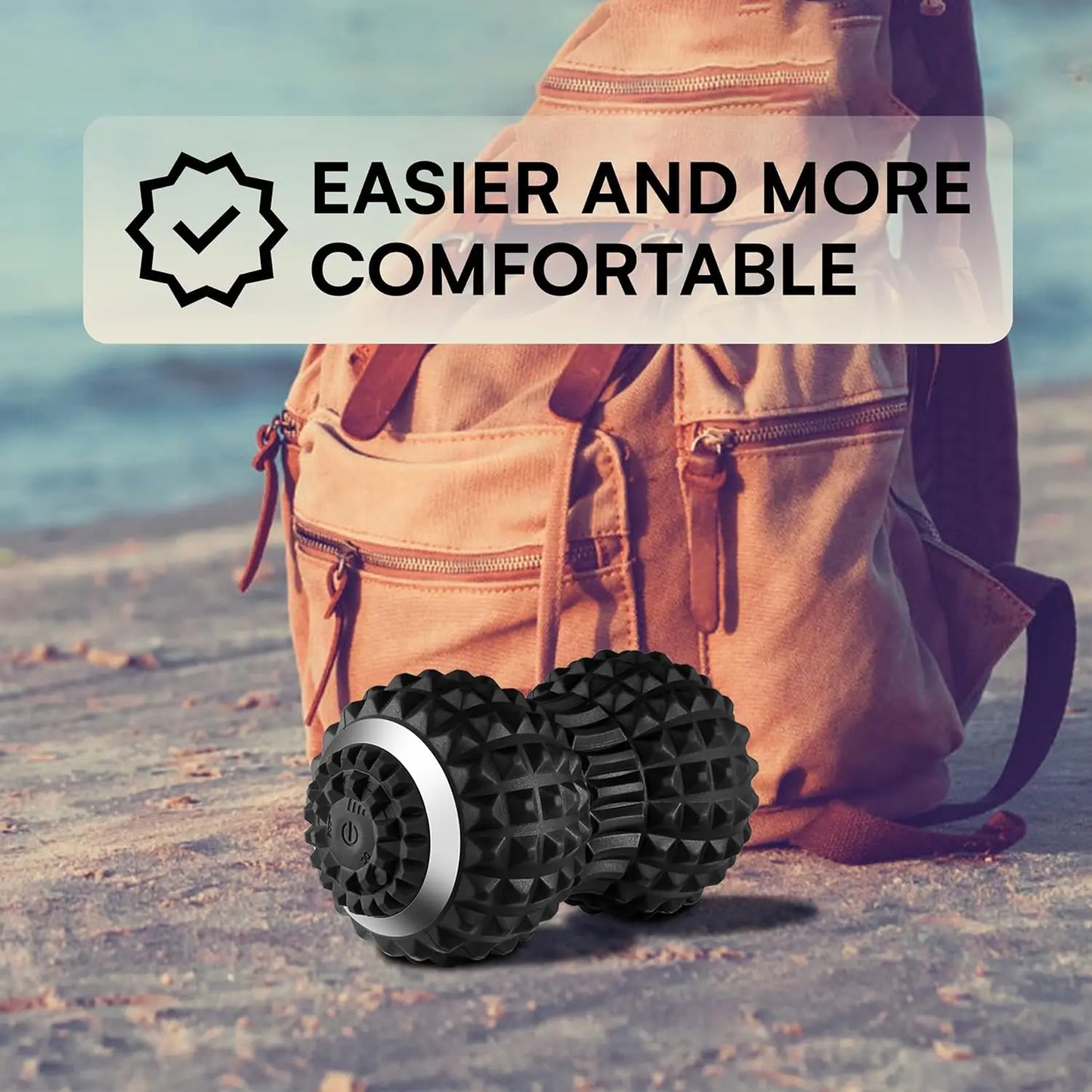 YUNEXA Electric Massage Ball with four vibration frequencies for targeted muscle relaxation and pain relief.