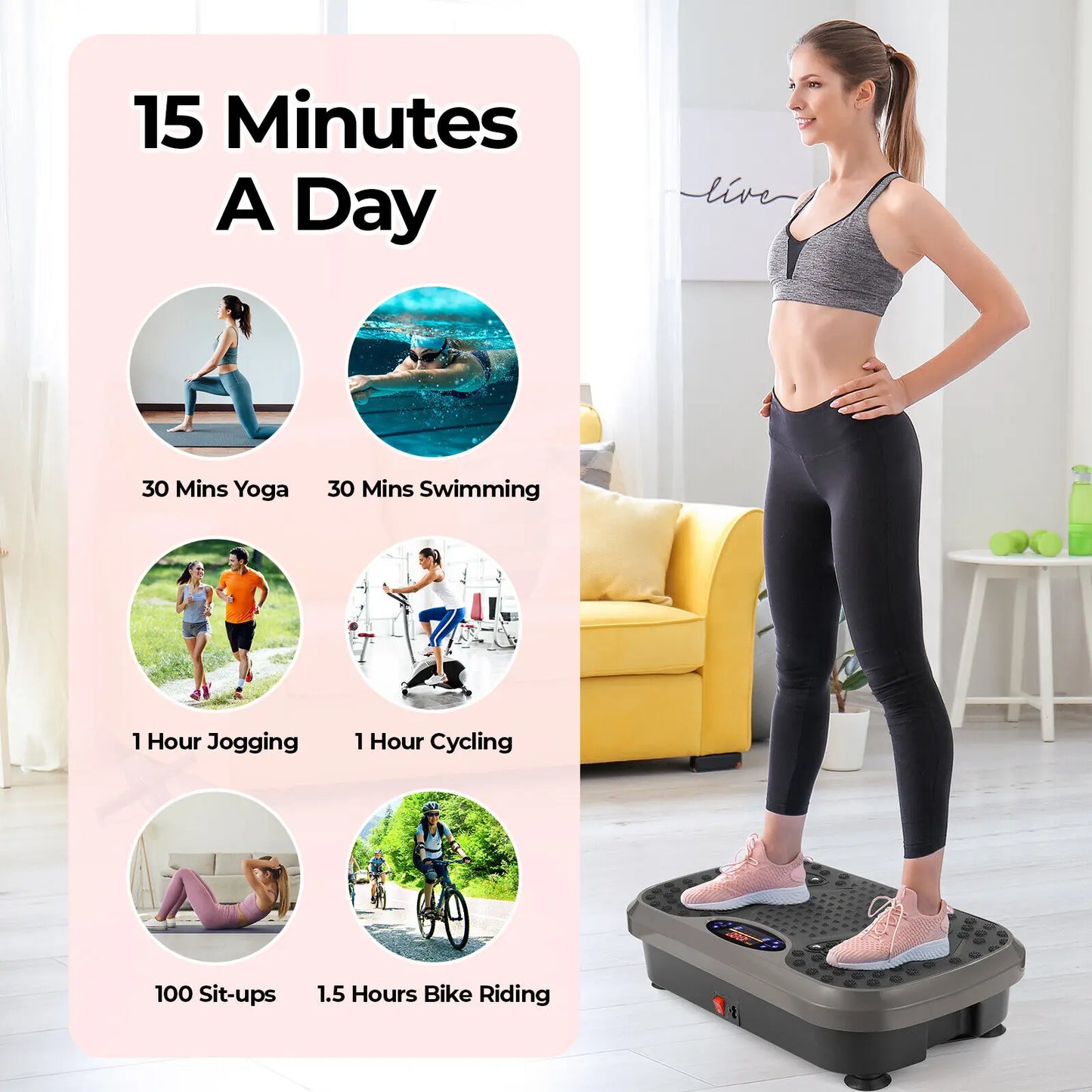 YUNEXA Vibrationsplatten-Trainingsgerät