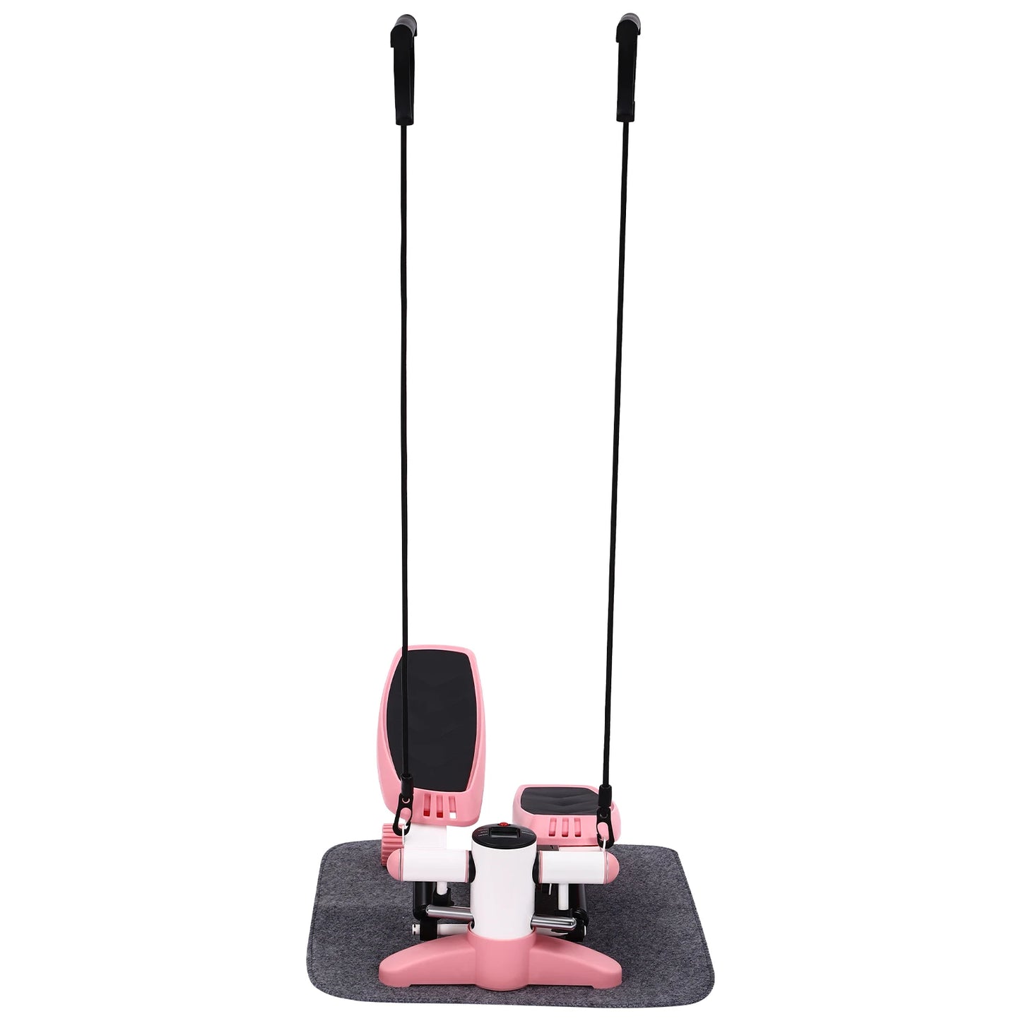 YUNEXA Fitness Stepper with resistance bands, LED display, and ergonomic design for effective home workouts.