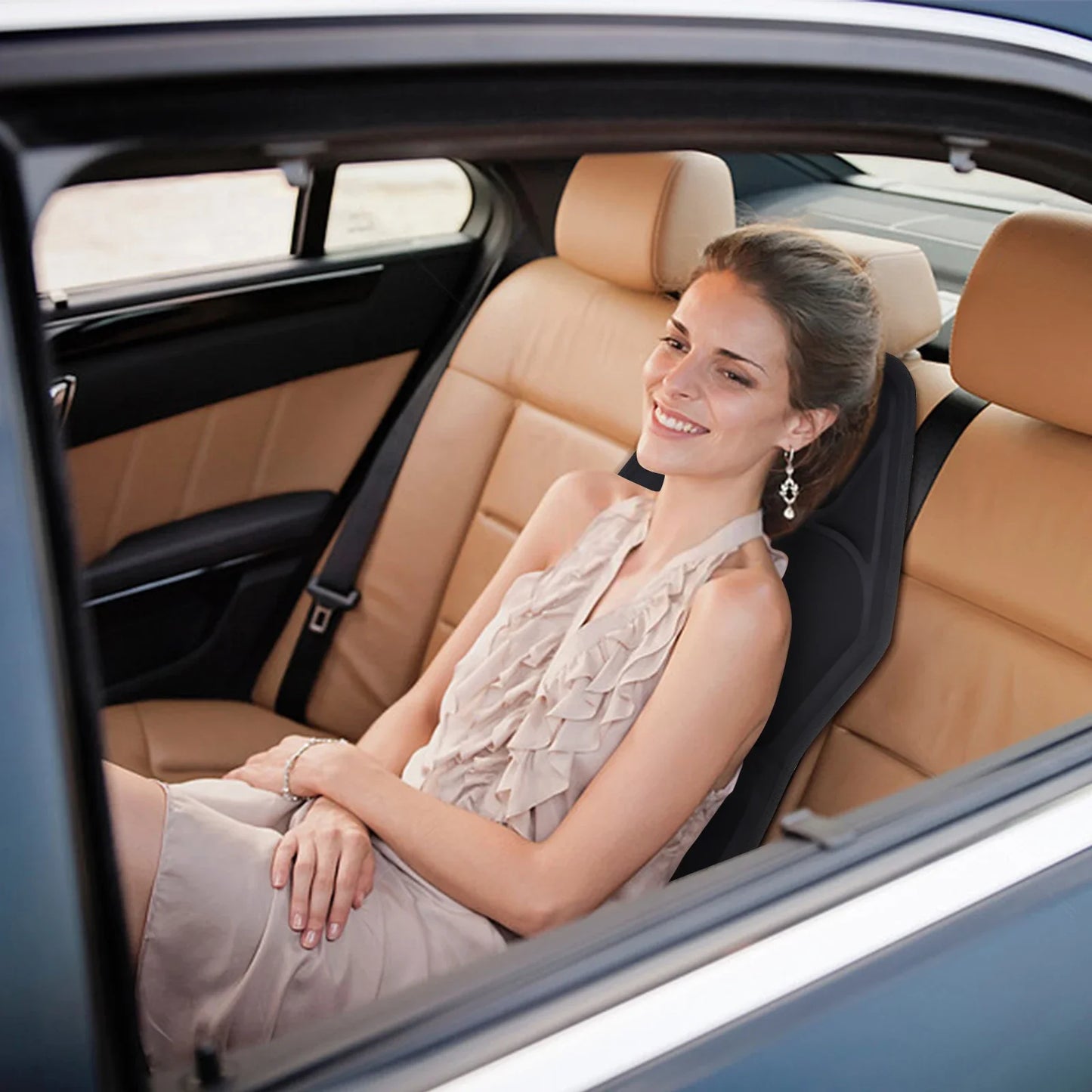 YUNEXA Infrared Full-Body Massage Chair Cushion with vibrating and heating functions for car, home, and office use.