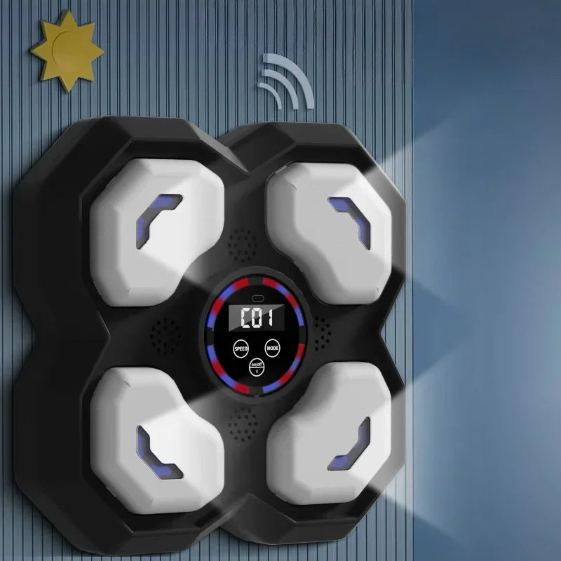 YUNEXA Smart Bluetooth Boxing Wall Target – Interaktiver Reflextrainer mit einstellbarer Geschwindigkeit und Musiksynchronisation