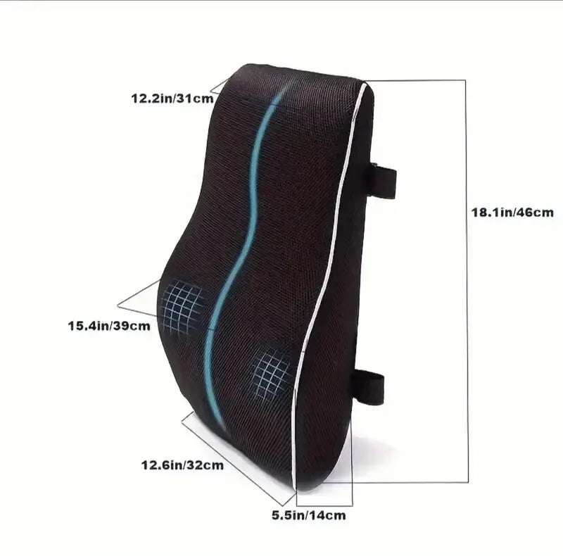 YUNEXA Memory Foam Non-Slip Seat Cushion for office chairs with removable and washable cover.