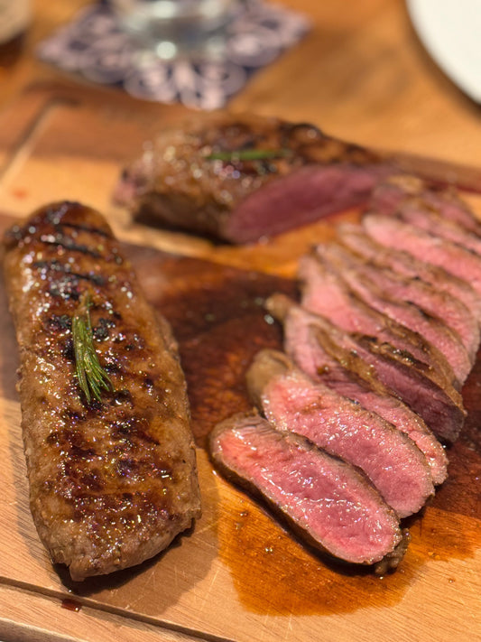 Grilled Lamb Fillet with Cold Crunchy Salad