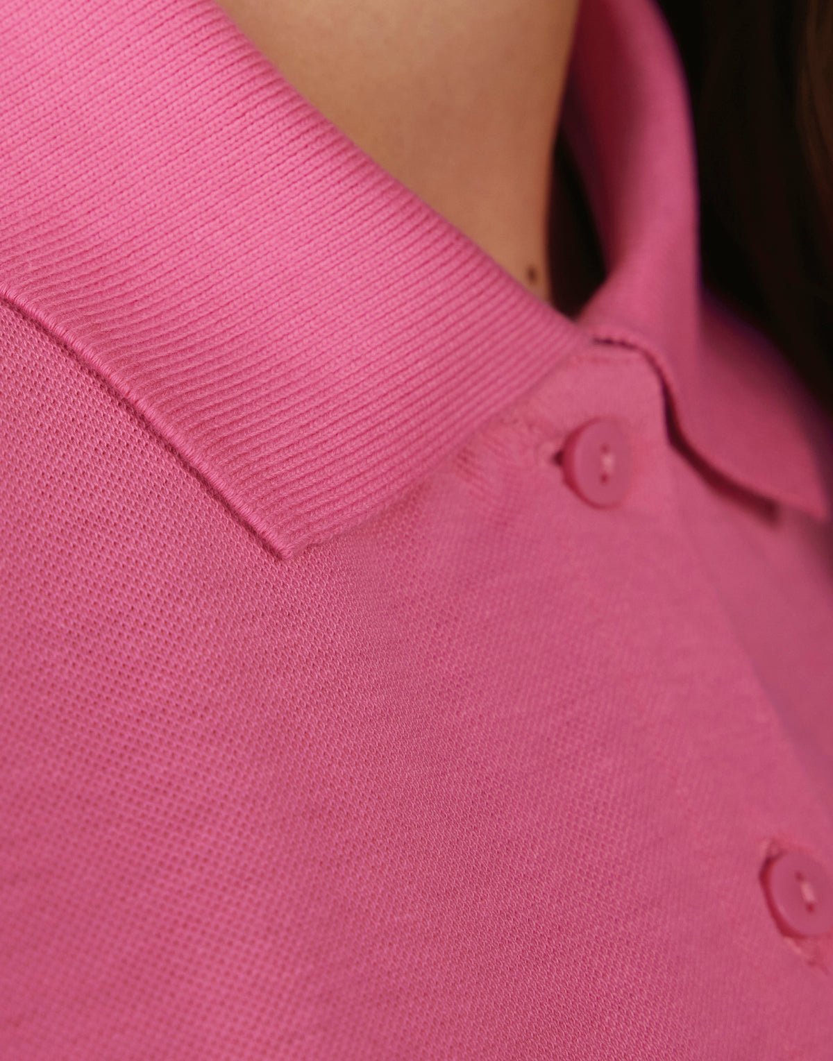 Women's eco polo shirt 65/35, lifestyle photo