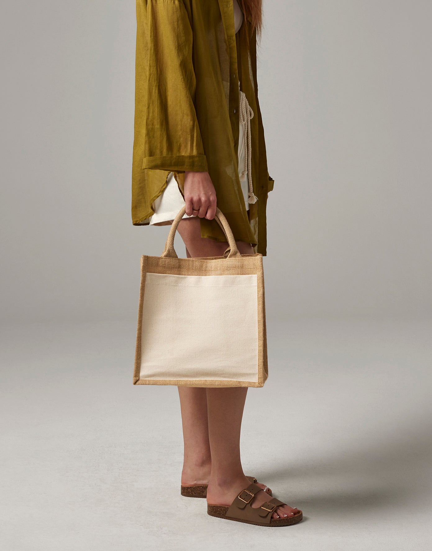 YUNEXA Customizable Jute Tote Bag
