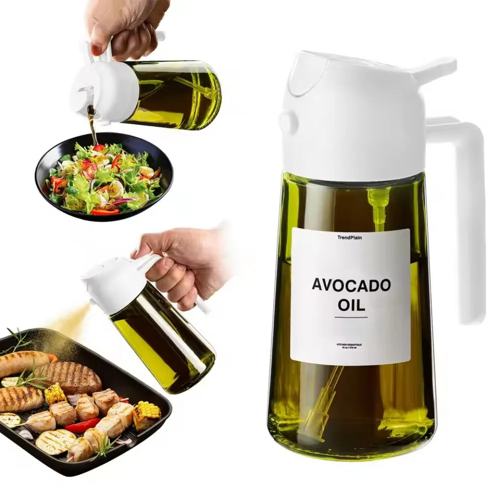 YUNEXA™ Dual-Mode Oil Sprayer – 2-in-1 Dispenser & Fine Mist Bottle for Healthy Cooking, Grilling & Salads