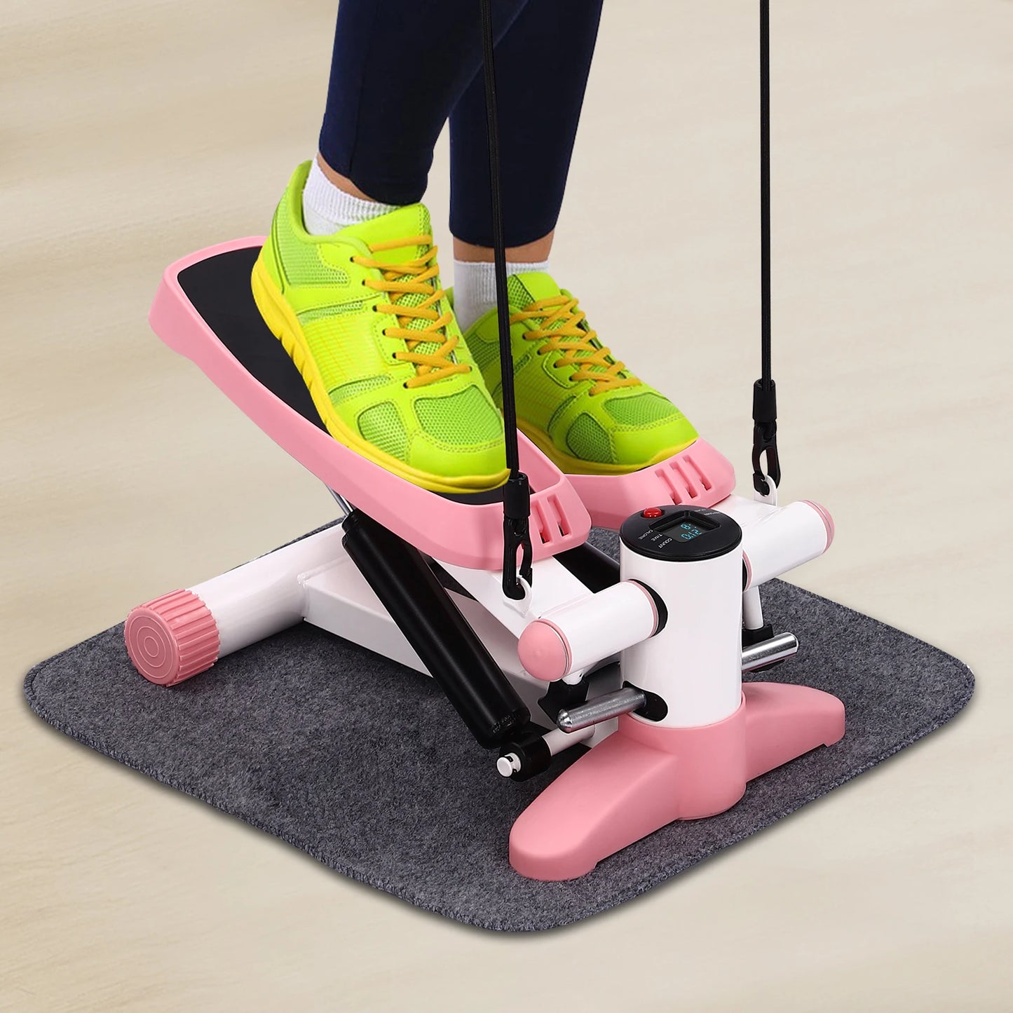 Tragbarer Fitness-Stepper, Fitness-Mini-Stepper für das Home-Office-Workout-Fitnessstudio, Trainings-Stepper