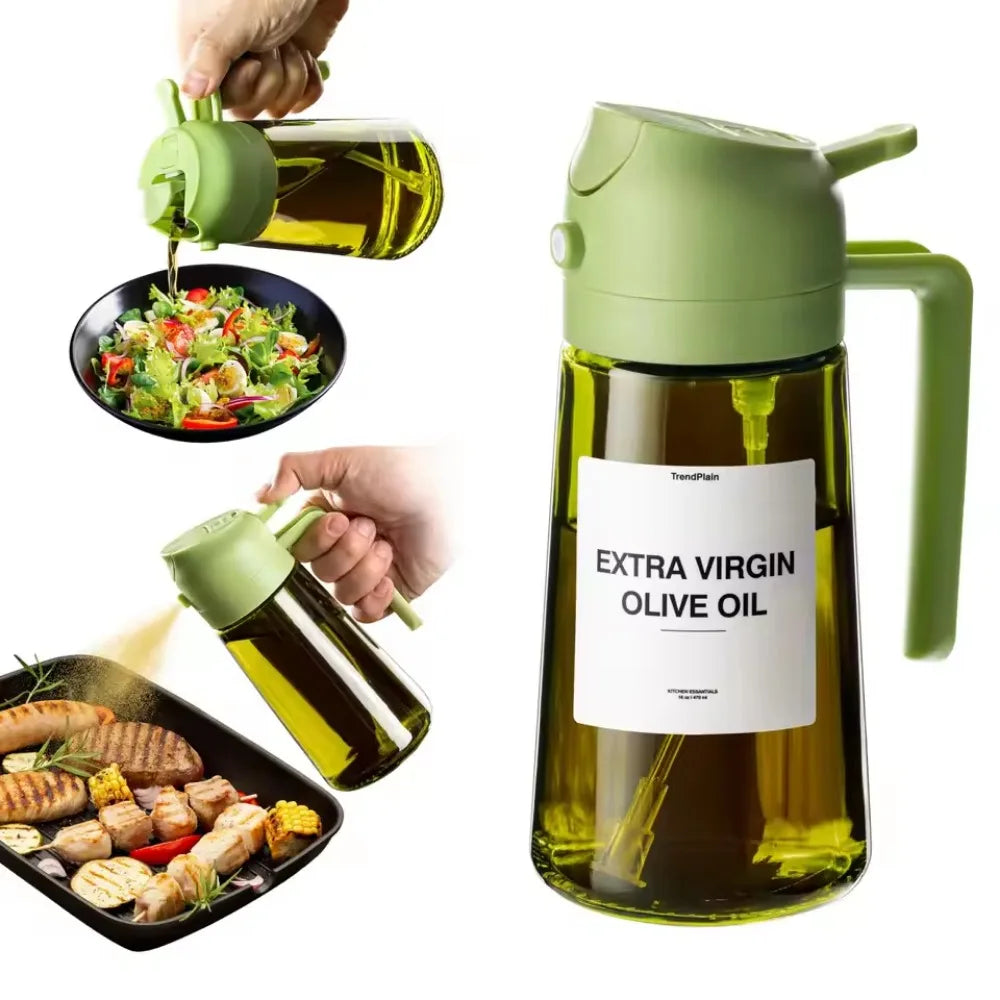YUNEXA™ Dual-Mode Oil Sprayer – 2-in-1 Dispenser & Fine Mist Bottle for Healthy Cooking, Grilling & Salads
