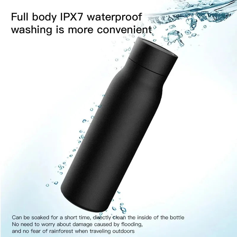 YUNEXA Bluetooth Smart Wasserflasche Trinkerinnerung Temperaturanzeige Wasserverbrauchsaufzeichnung Warm- und Kaltisolationsflasche