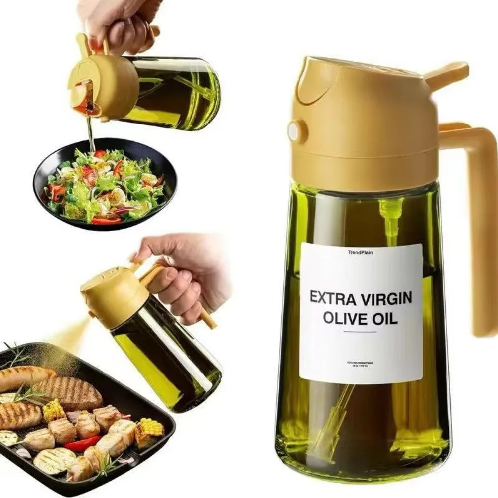 YUNEXA™ Dual-Mode Oil Sprayer – 2-in-1 Dispenser & Fine Mist Bottle for Healthy Cooking, Grilling & Salads