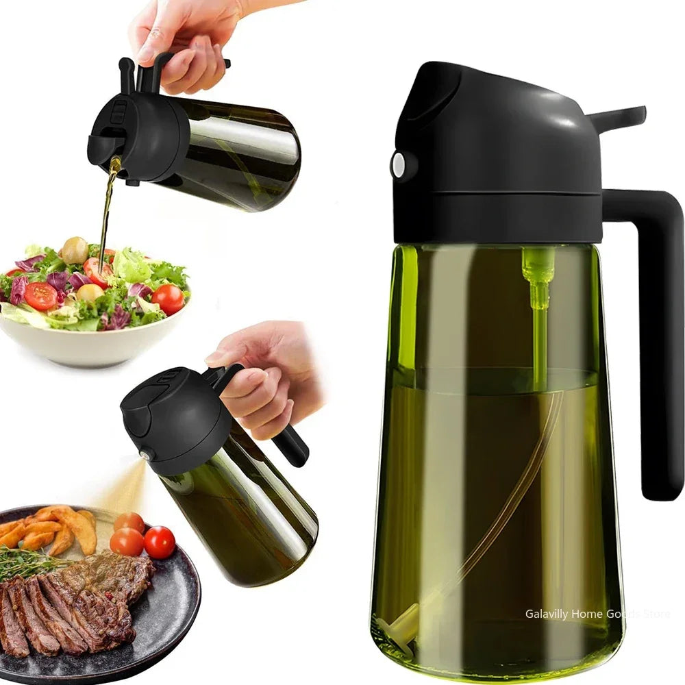 YUNEXA™ Dual-Mode Oil Sprayer – 2-in-1 Dispenser & Fine Mist Bottle for Healthy Cooking, Grilling & Salads