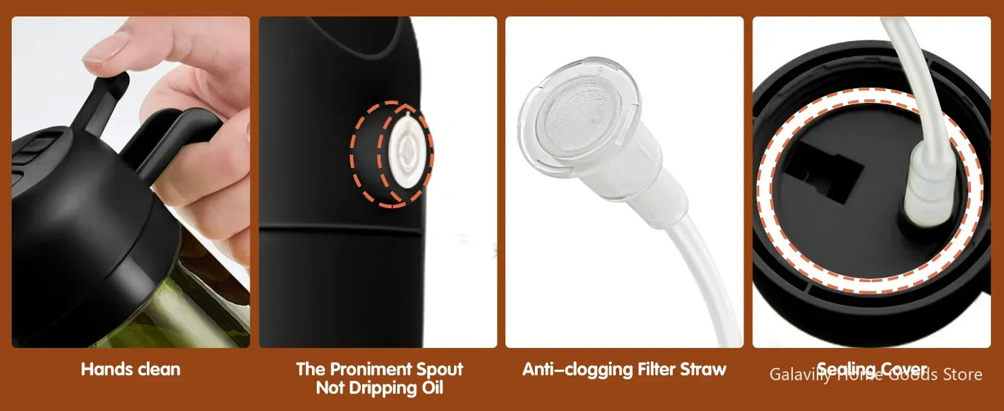 YUNEXA™ Dual-Mode Oil Sprayer 2-in-1 Oil Dispenser for Healthy Cooking & Air Fryer