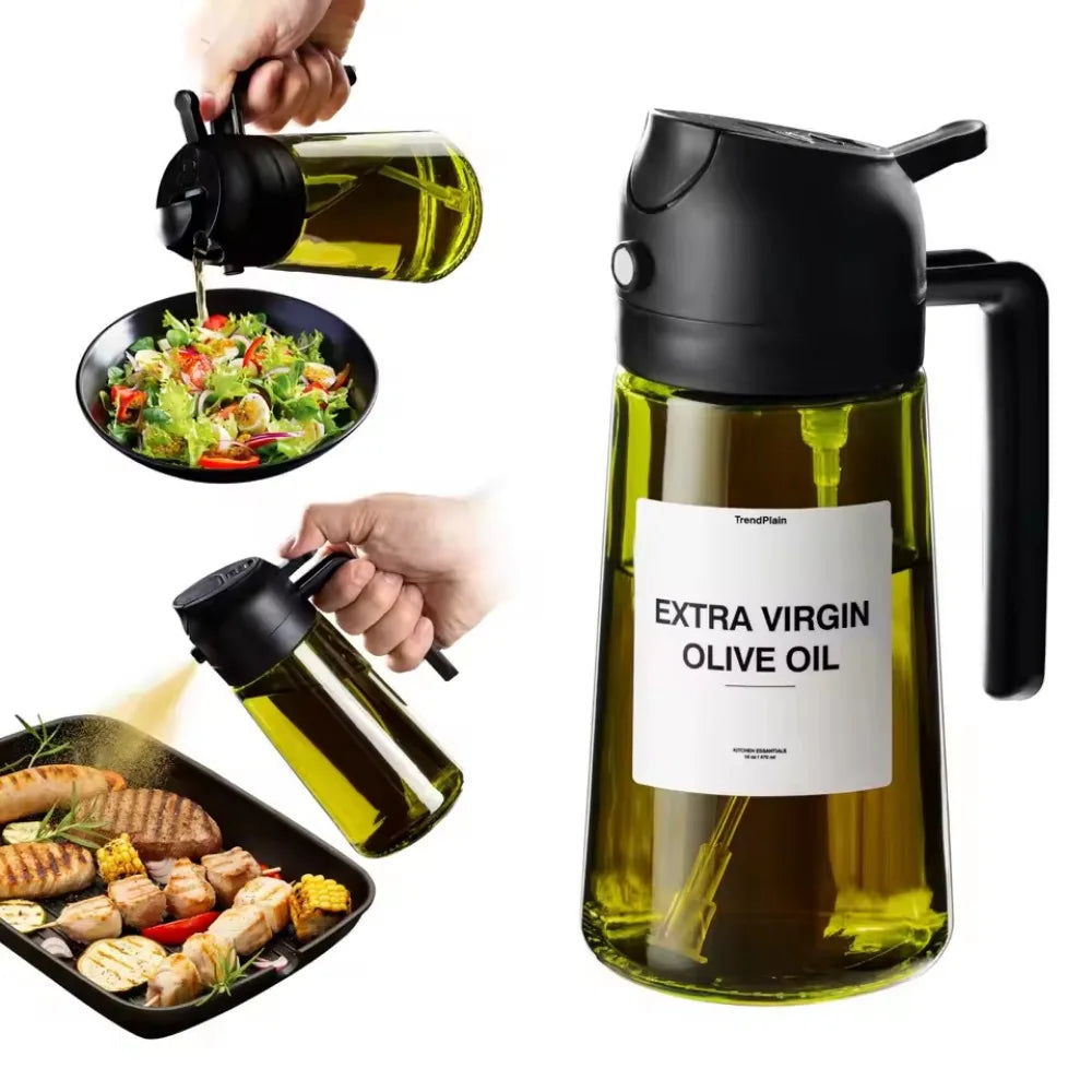YUNEXA™ Dual-Mode Oil Sprayer – 2-in-1 Dispenser & Fine Mist Bottle for Healthy Cooking, Grilling & Salads