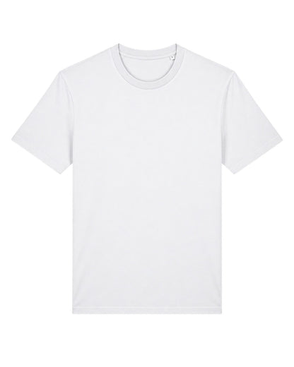 Custom organic cotton t-shirt in White, front view